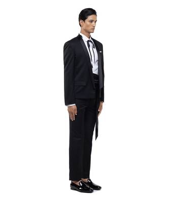 Black wool tuxedo set 3