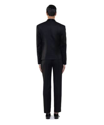 Black wool tuxedo set 4