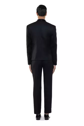 Black wool tuxedo set