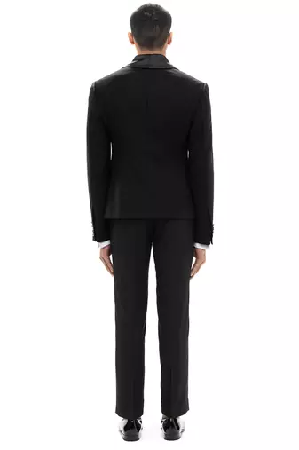 Black wool tuxedo set