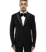 Black satin tuxedo set
