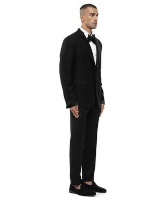 Black satin tuxedo set 3