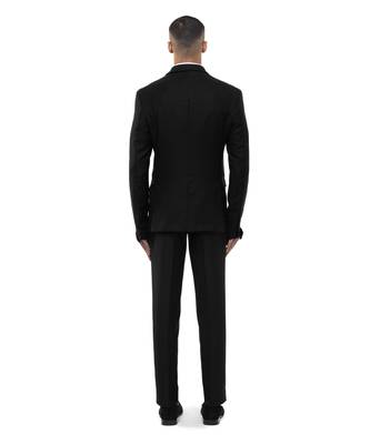 Black satin tuxedo set 4