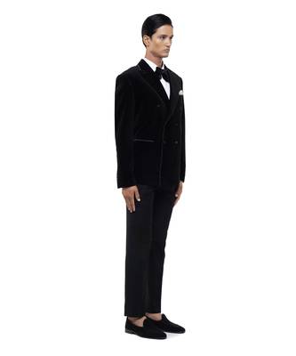 Black velvet tuxedo set 3