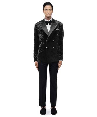 Black velvet tuxedo set 2