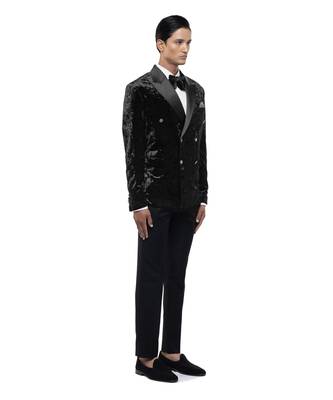 Black velvet tuxedo set 3