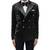 Black velvet tuxedo set