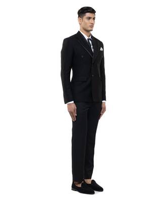 Black velvet tuxedo set 3