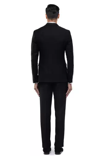 Black velvet tuxedo set