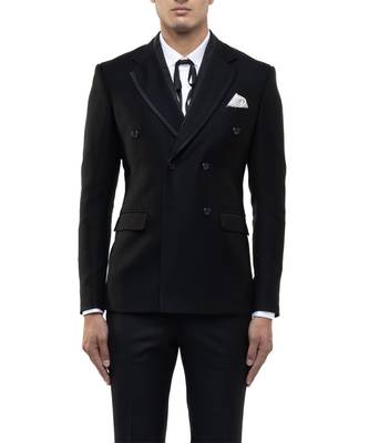 Black velvet tuxedo set 5