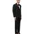 Black woolen blends tuxedo set