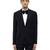 Black woolen blends tuxedo set