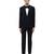 Black woolen blends tuxedo set