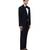 Black woolen blends tuxedo set