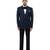 Blue woolen blends tuxedo set