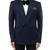 Blue woolen blends tuxedo set