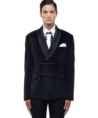 Black velvet tuxedo set 1