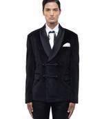 Black velvet tuxedo set