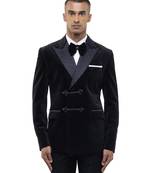 Black velvet tuxedo set