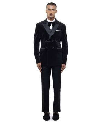 Black velvet tuxedo set 2