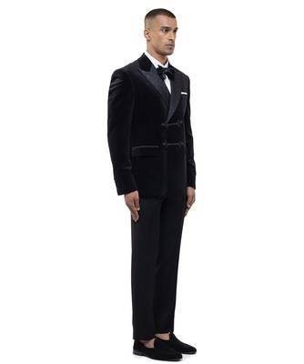 Black velvet tuxedo set 3