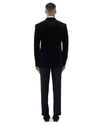 Black velvet tuxedo set 4