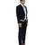 Black woolen blends tuxedo set