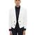 White woolen blends tuxedo set