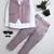 Boys mauve satin geometric jacquard woven 3-piece party suit set