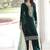Green Velvet Zari & Sequins Embroidered Kurta Set