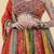 multicolour banarsi georgette lehenga set with blouse and dupatta