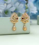 Gold color antique earrings