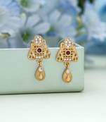 Gold color antique earrings