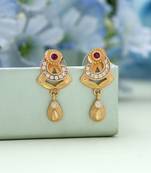 Gold color antique earrings