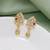 Gold color antique earrings
