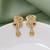 Gold color antique earrings