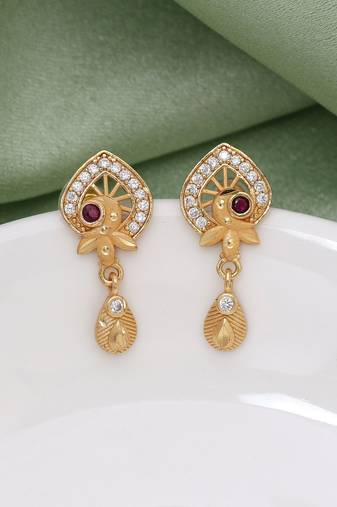 Gold color antique earrings