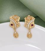 Gold color antique earrings