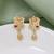 Gold color antique earrings