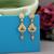 Gold color antique earrings