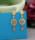 Gold color antique earrings