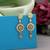 Gold color antique earrings