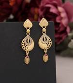 Gold color antique earrings