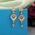 Gold color antique earrings
