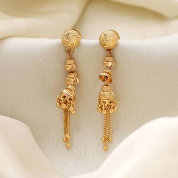 Gold color antique earrings 2