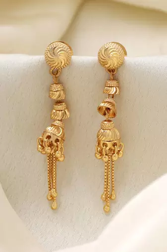 Gold color antique earrings