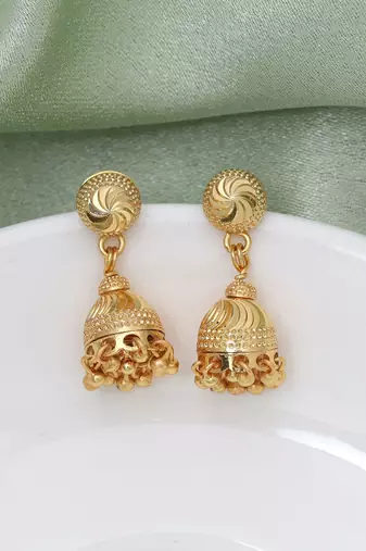 Gold color antique earrings