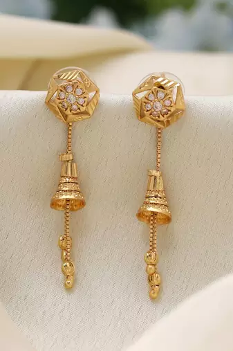 Gold color antique earrings