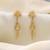 Gold color antique earrings