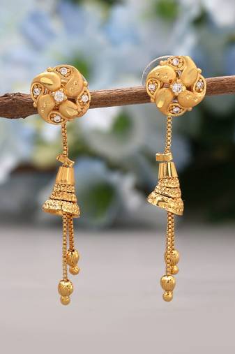 Gold color antique earrings